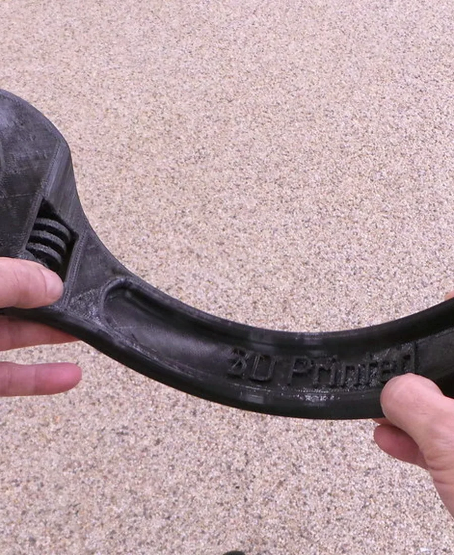 Functional printed wrench form for 3DToolshop.eu